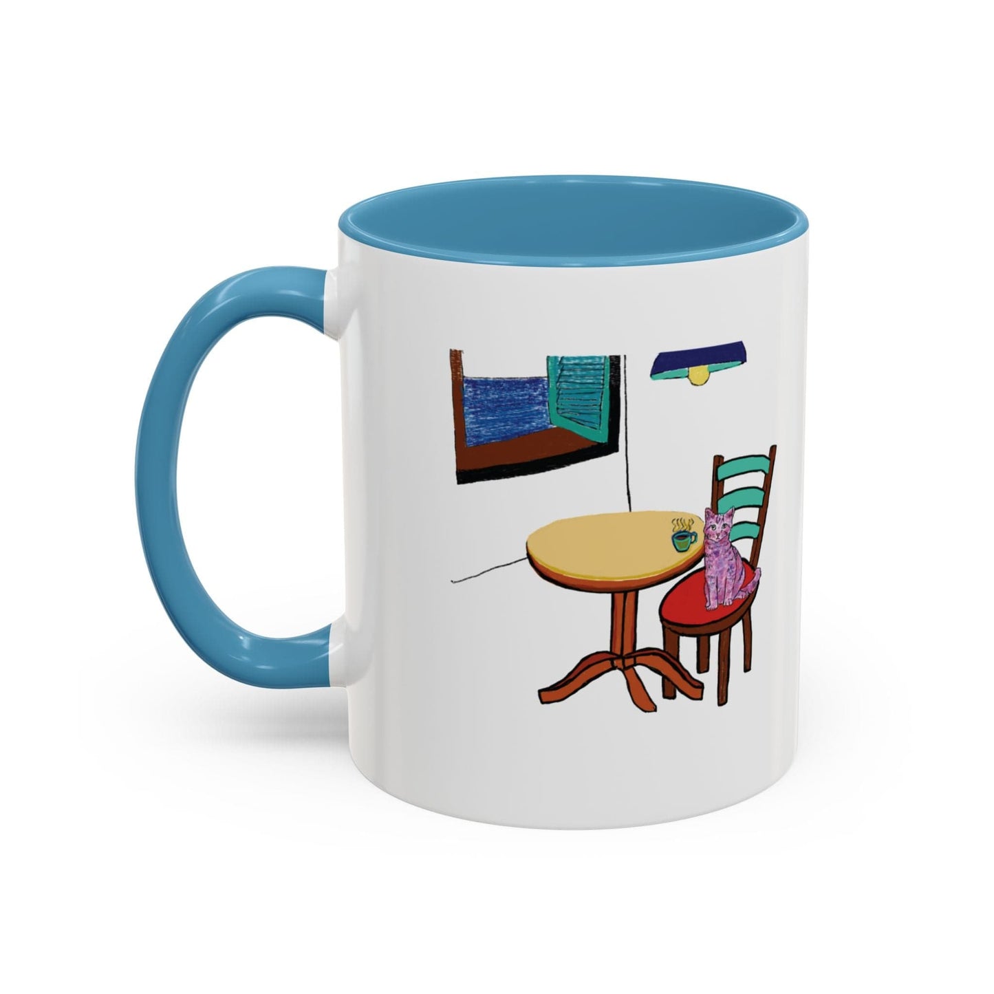 Cat Art Coffee Mug – Art print 11 oz Mug for Cat Lovers (CM-8) - Cat&Muse