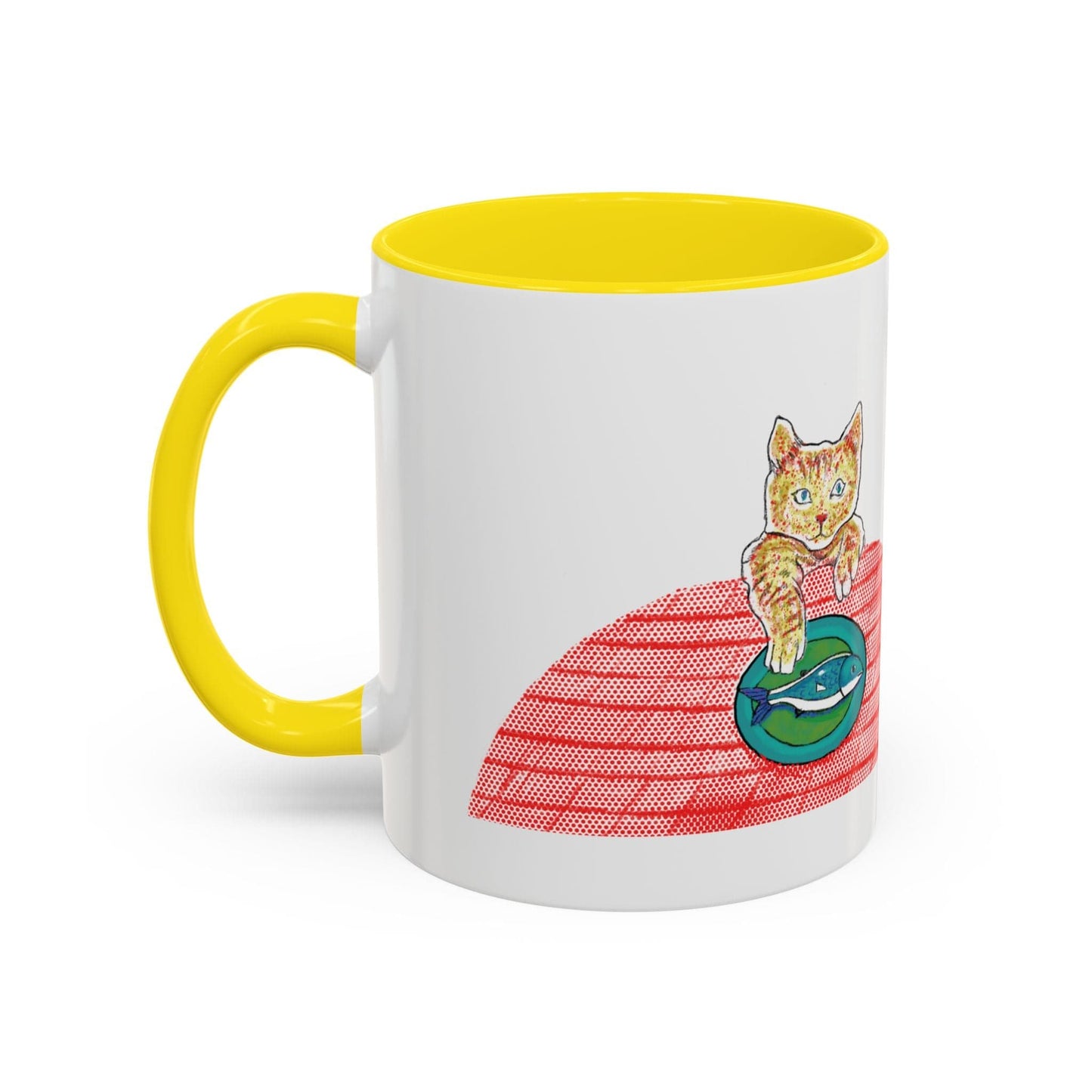 Cat Art Coffee Mug – Art print 11 oz Mug for Cat Lovers (CM-3) - Cat&Muse