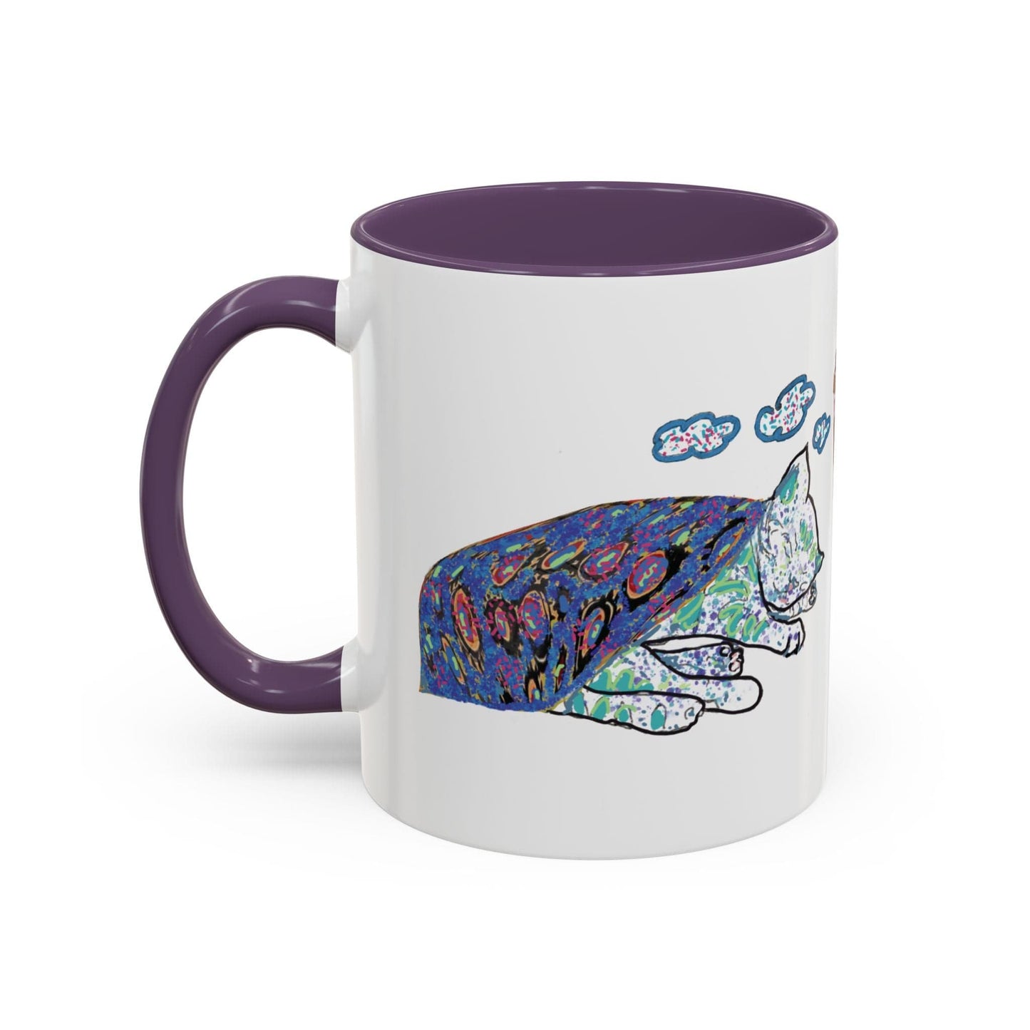 Cat Art Coffee Mug – Art print 11 oz Mug for Cat Lovers (CM-4) - Cat&Muse