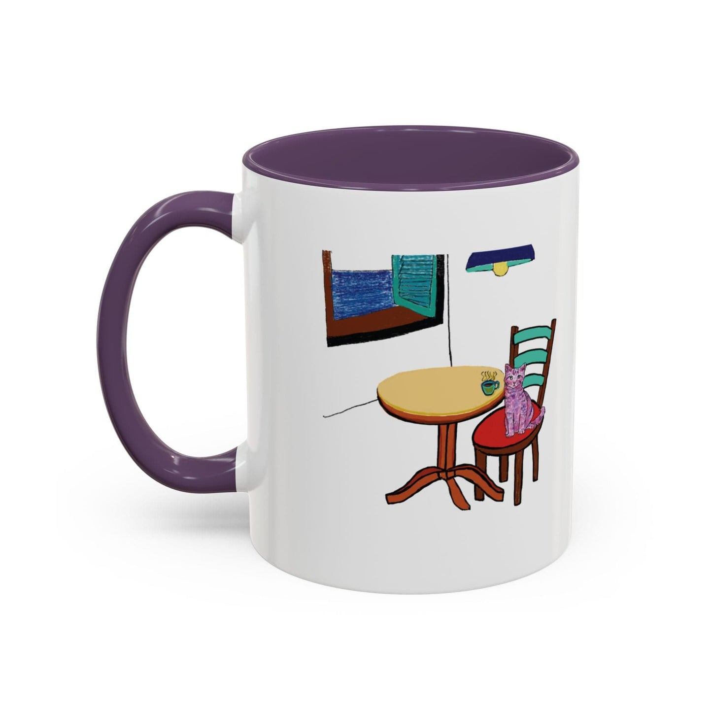 Cat Art Coffee Mug – Art print 11 oz Mug for Cat Lovers (CM-8) - Cat&Muse