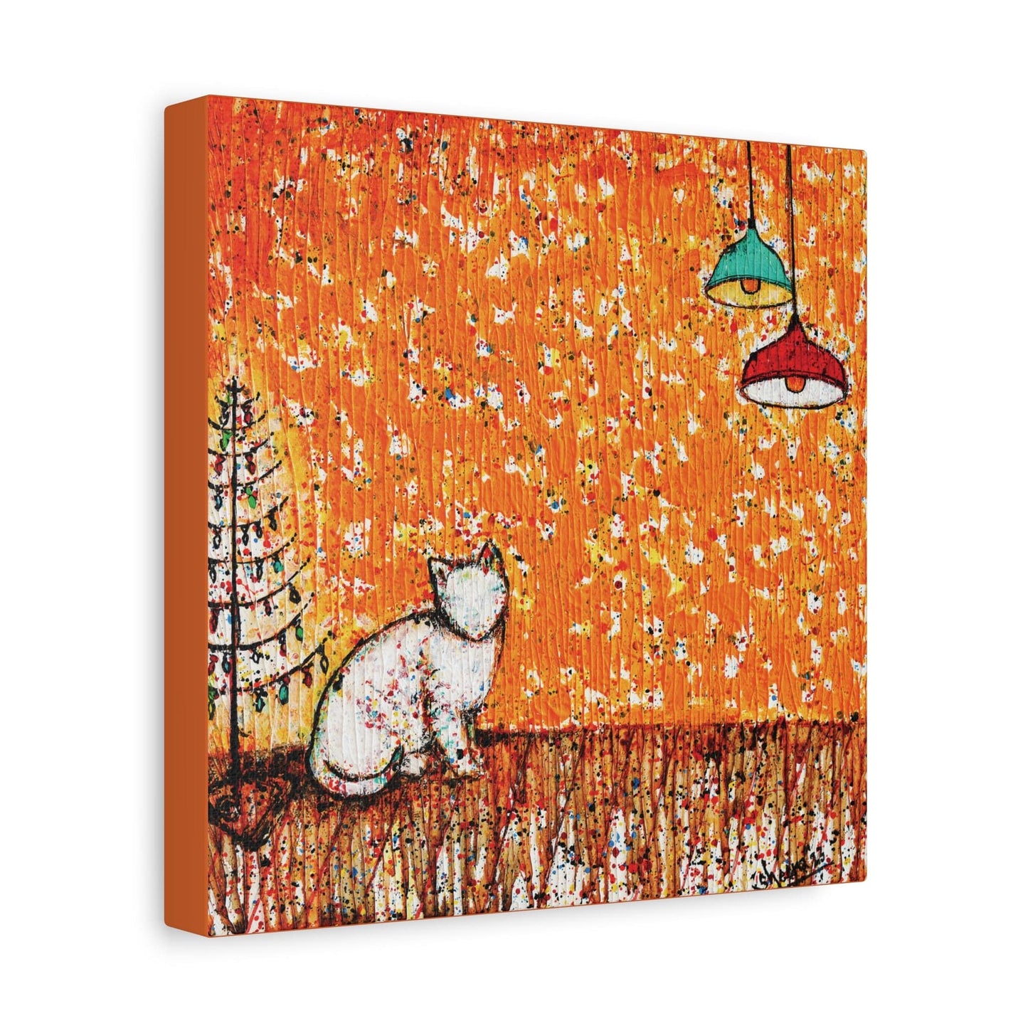 Cat Lover's Wall Art Stretched Matte Canvas (CS-4)
