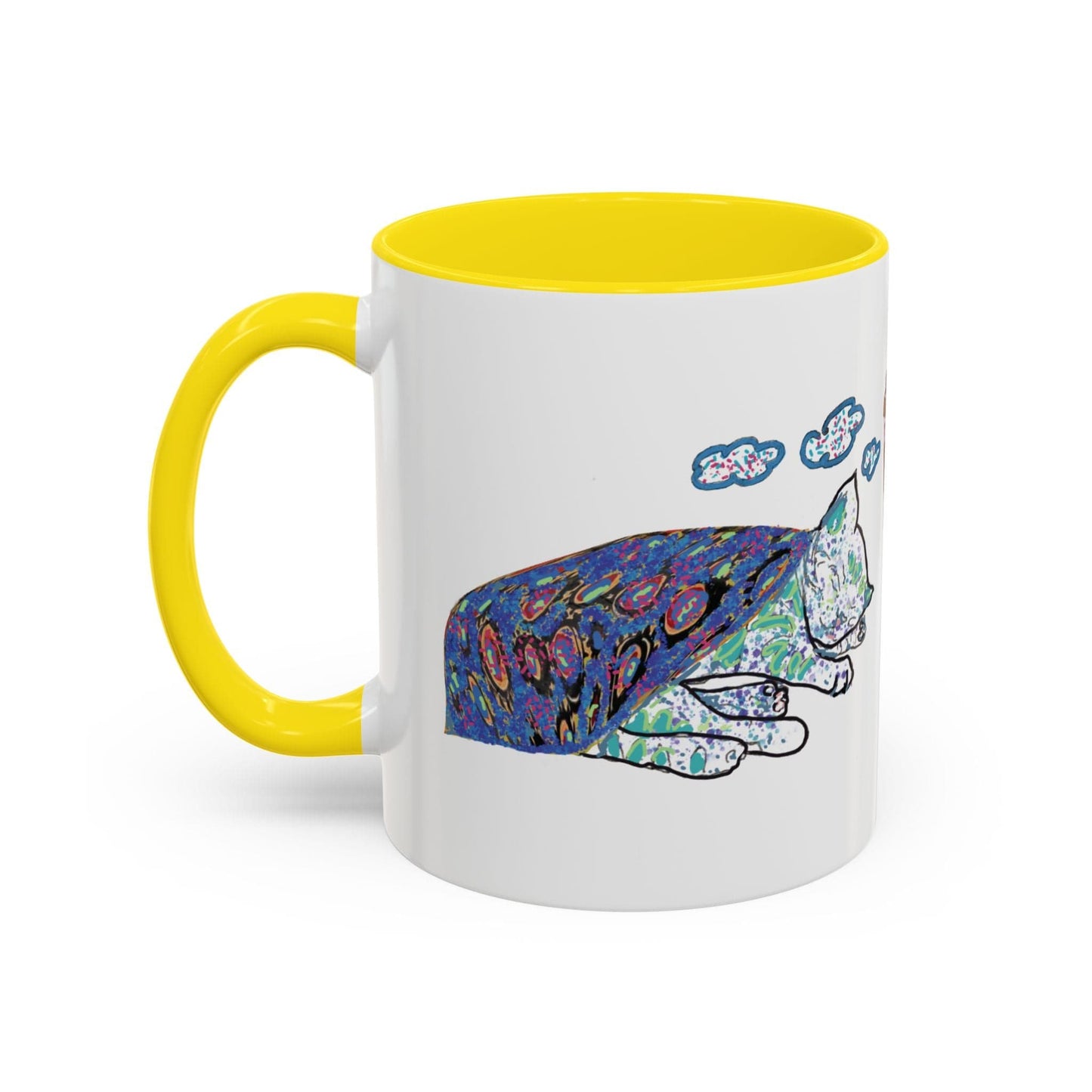 Cat Art Coffee Mug – Art print 11 oz Mug for Cat Lovers (CM-4) - Cat&Muse