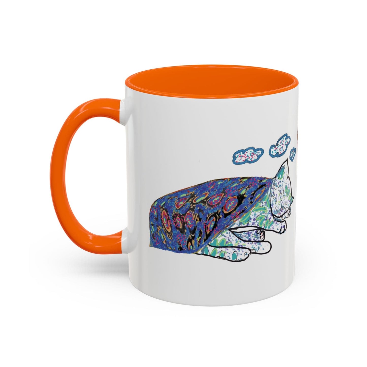 Cat Art Coffee Mug – Art print 11 oz Mug for Cat Lovers (CM-4) - Cat&Muse