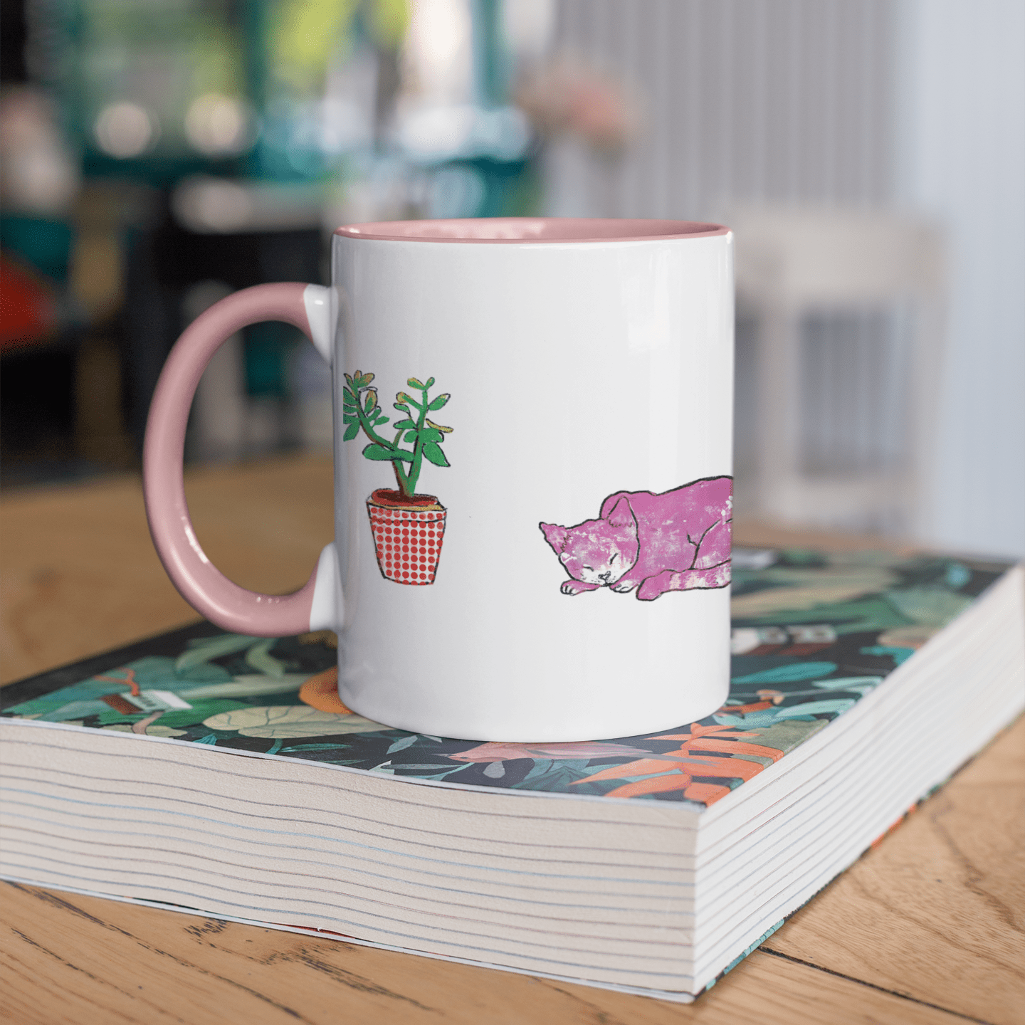 Cat Art Coffee Mug – Art print 11 oz Mug for Cat Lovers (CM-2) - Cat&Muse