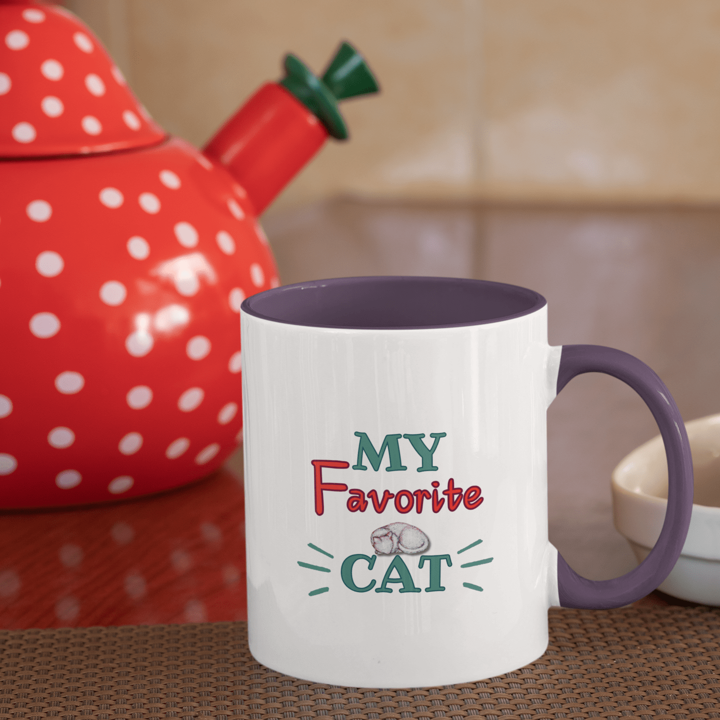 Cat Art Coffee Mug – Art print 11 oz Mug for Cat Lovers (CM-3) - Cat&Muse