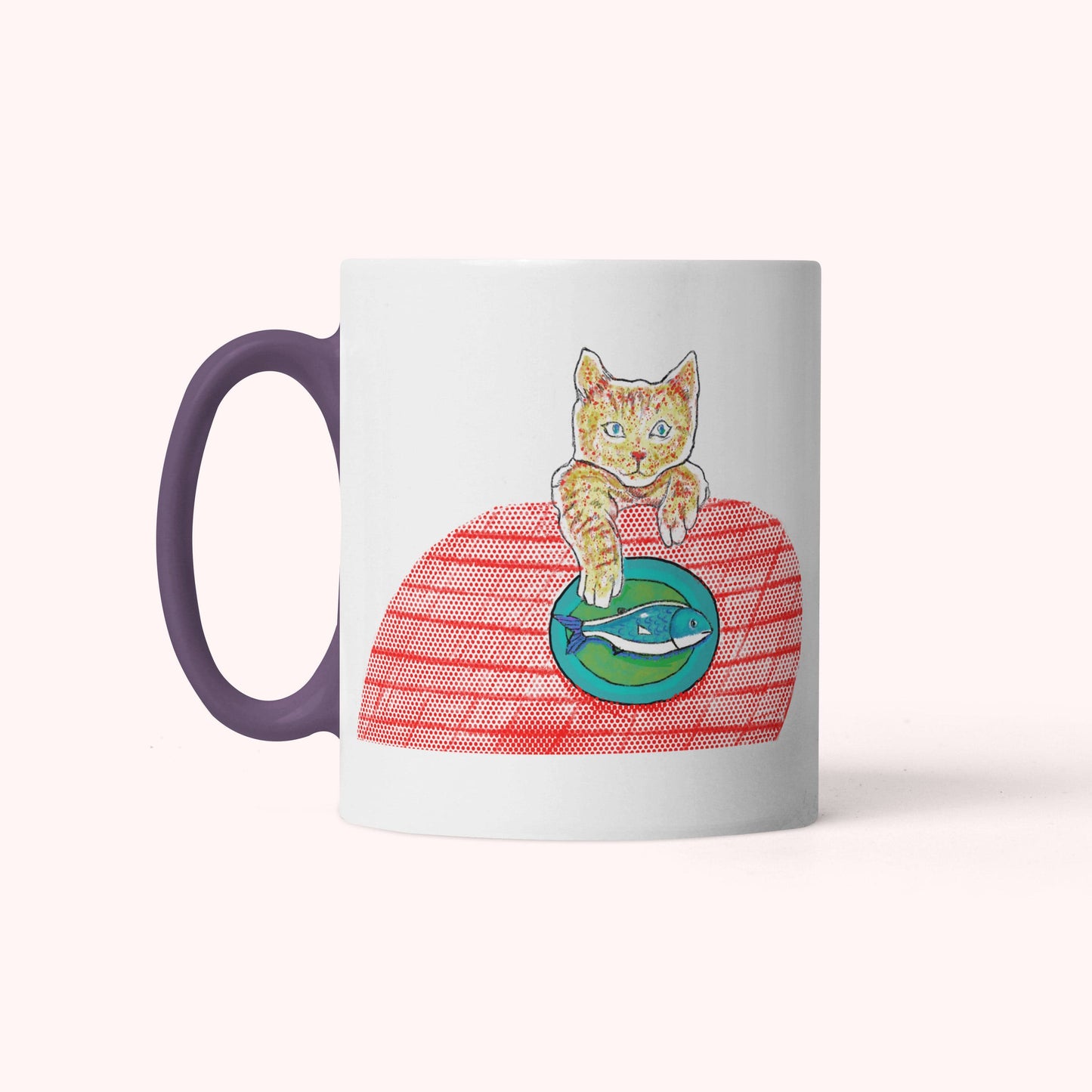 Cat Art Coffee Mug – Art print 11 oz Mug for Cat Lovers (CM-3) - Cat&Muse