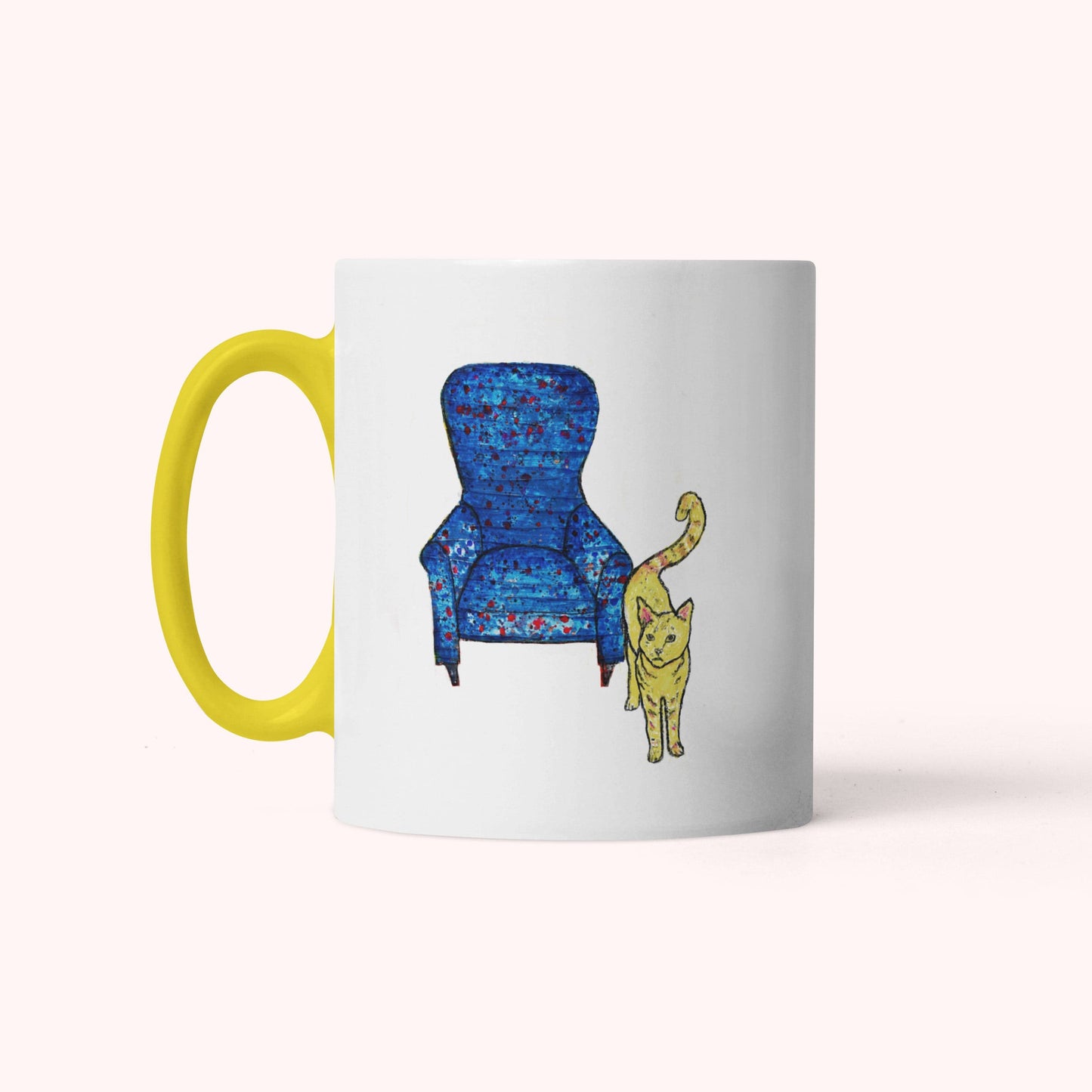 Cat Art Coffee Mug – Art print 11 oz Mug for Cat Lovers (CM-6) - Cat&Muse