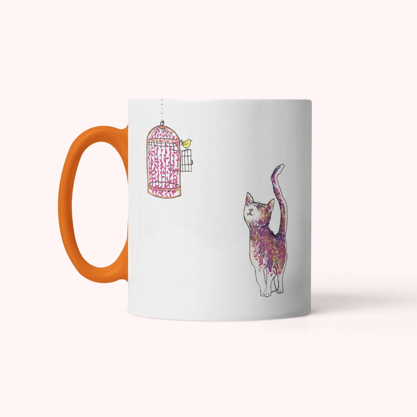 Cat Art Coffee Mug – Art print 11 oz Mug for Cat Lovers (CM-7) - Cat&Muse