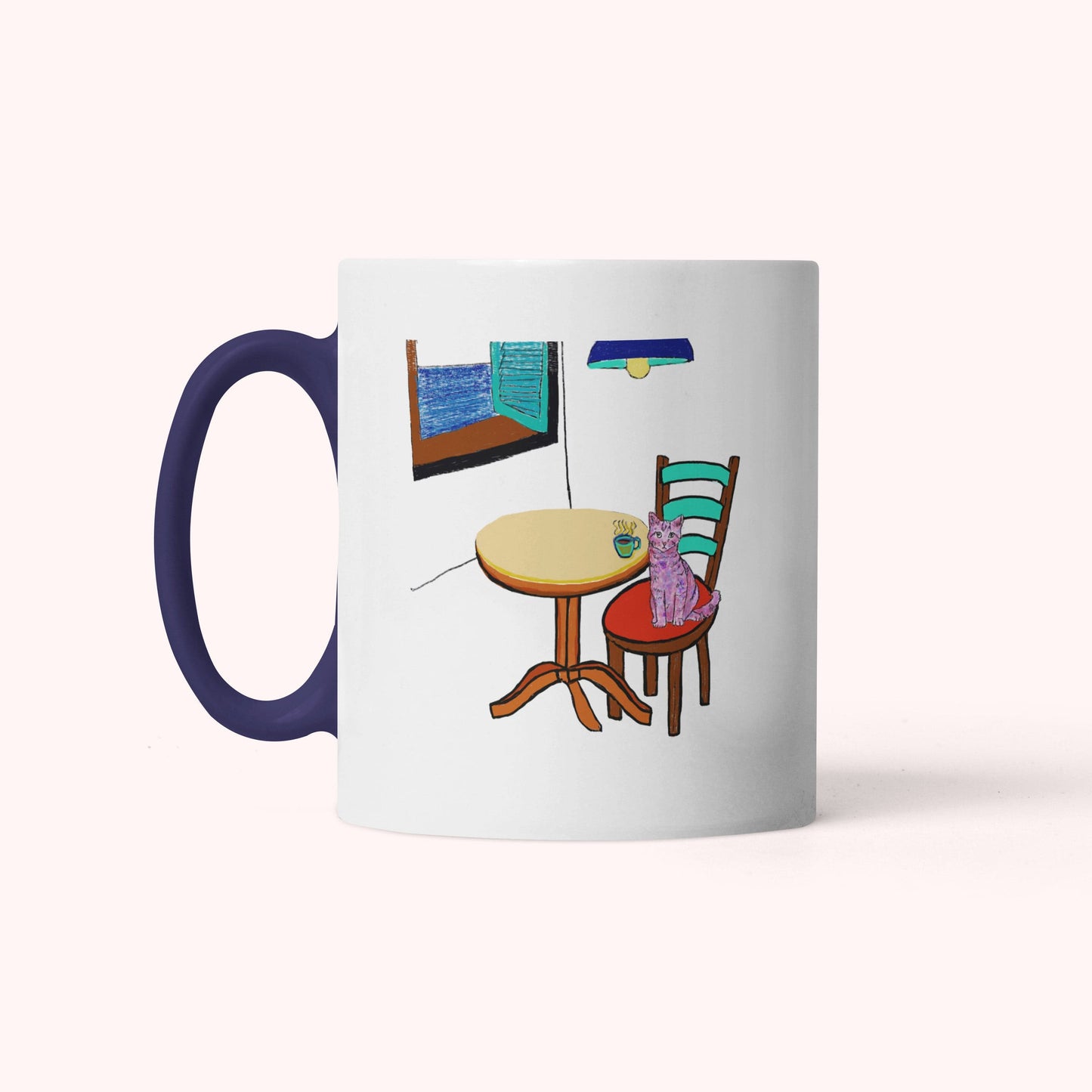 Cat Art Coffee Mug – Art print 11 oz Mug for Cat Lovers (CM-8) - Cat&Muse
