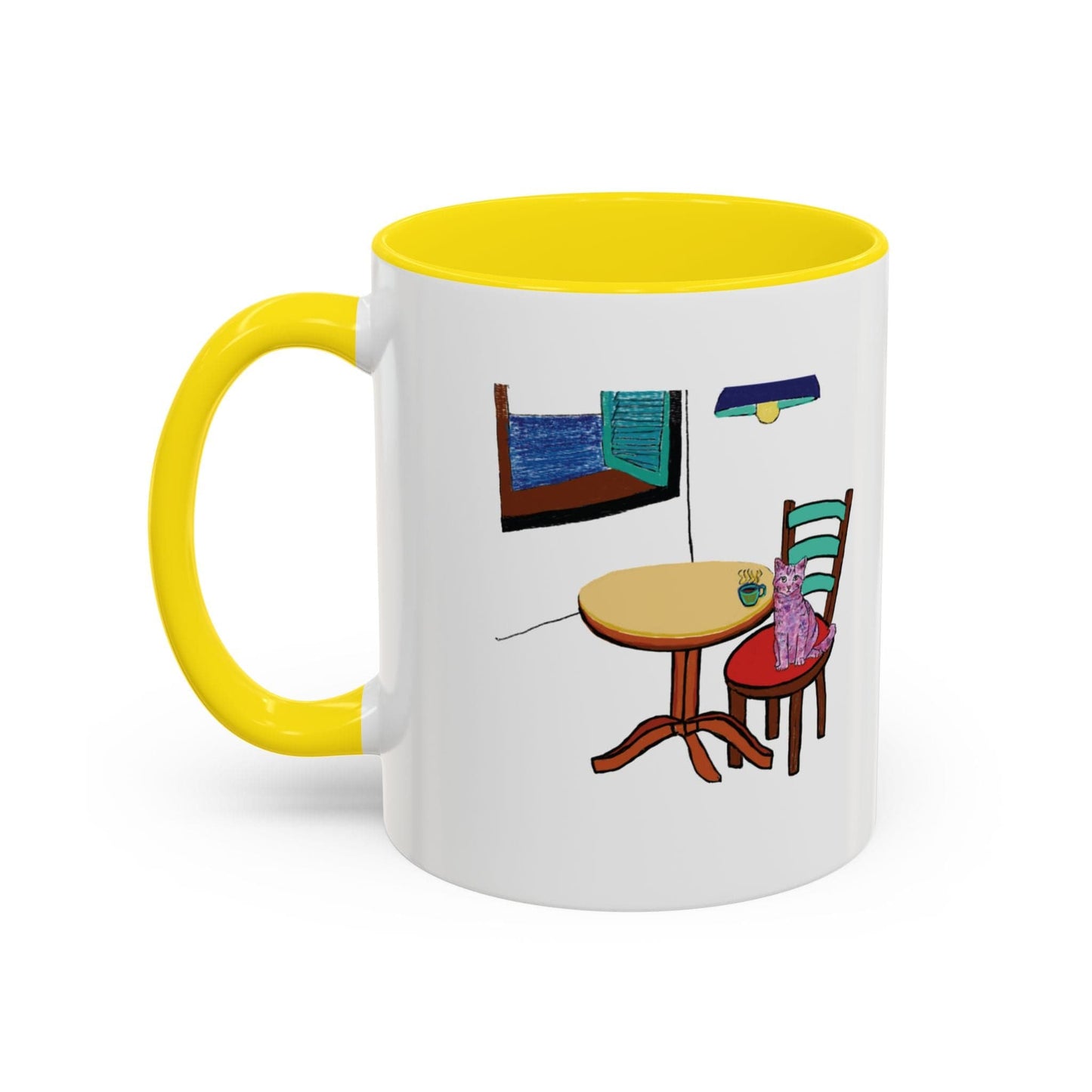 Cat Art Coffee Mug – Art print 11 oz Mug for Cat Lovers (CM-8) - Cat&Muse