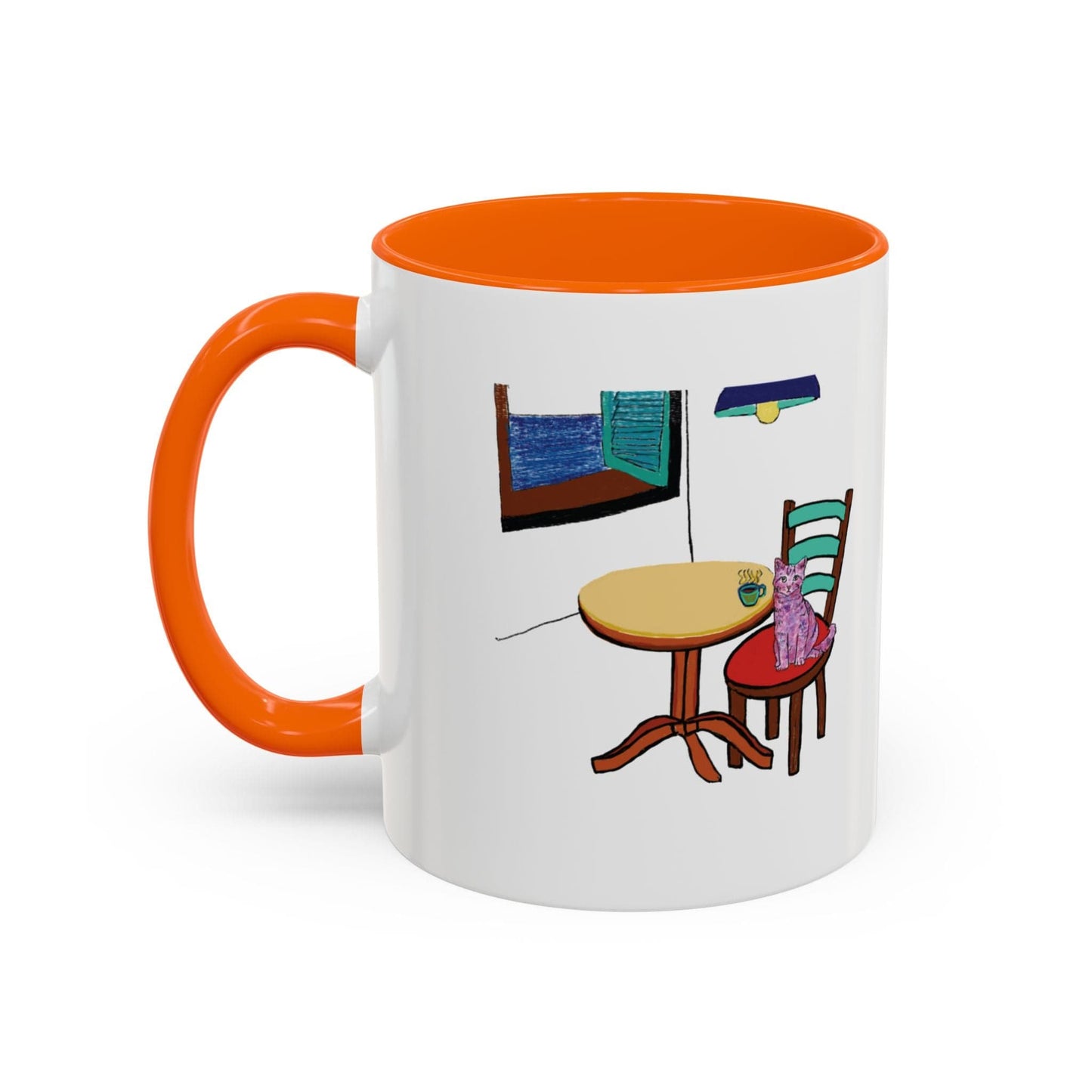 Cat Art Coffee Mug – Art print 11 oz Mug for Cat Lovers (CM-8) - Cat&Muse