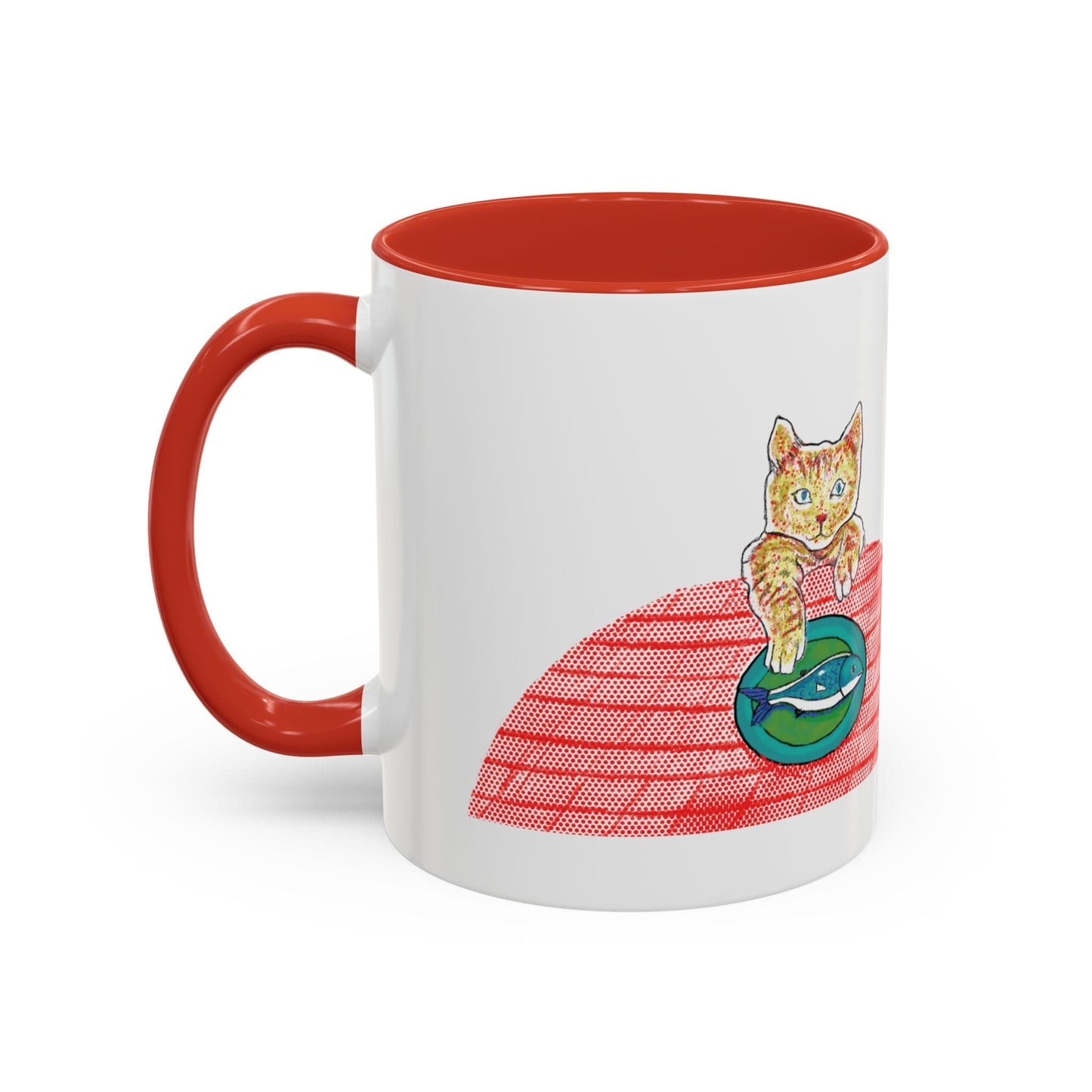 Cat Art Coffee Mug – Art print 11 oz Mug for Cat Lovers (CM-3) - Cat&Muse