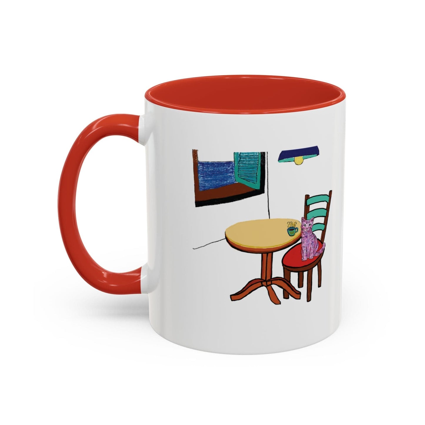 Cat Art Coffee Mug – Art print 11 oz Mug for Cat Lovers (CM-8) - Cat&Muse
