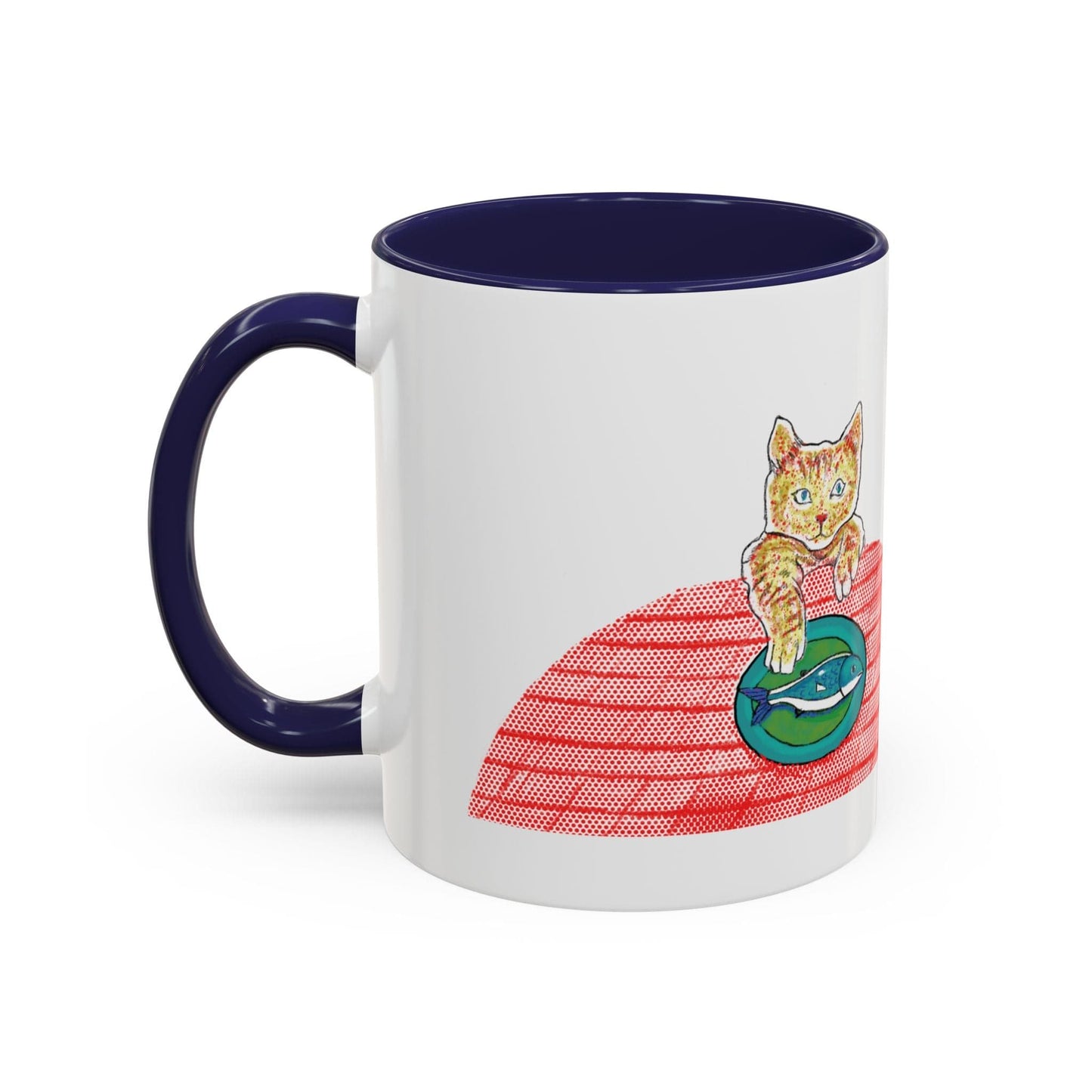 Cat Art Coffee Mug – Art print 11 oz Mug for Cat Lovers (CM-3) - Cat&Muse
