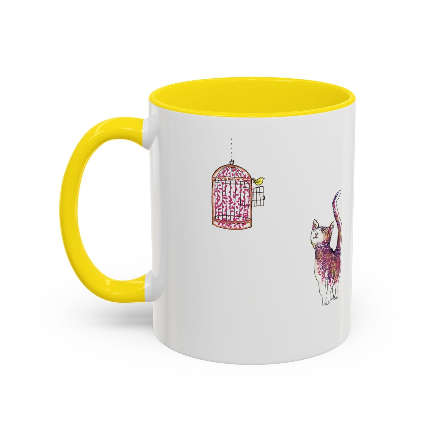 Cat Art Coffee Mug – Art print 11 oz Mug for Cat Lovers (CM-7) - Cat&Muse