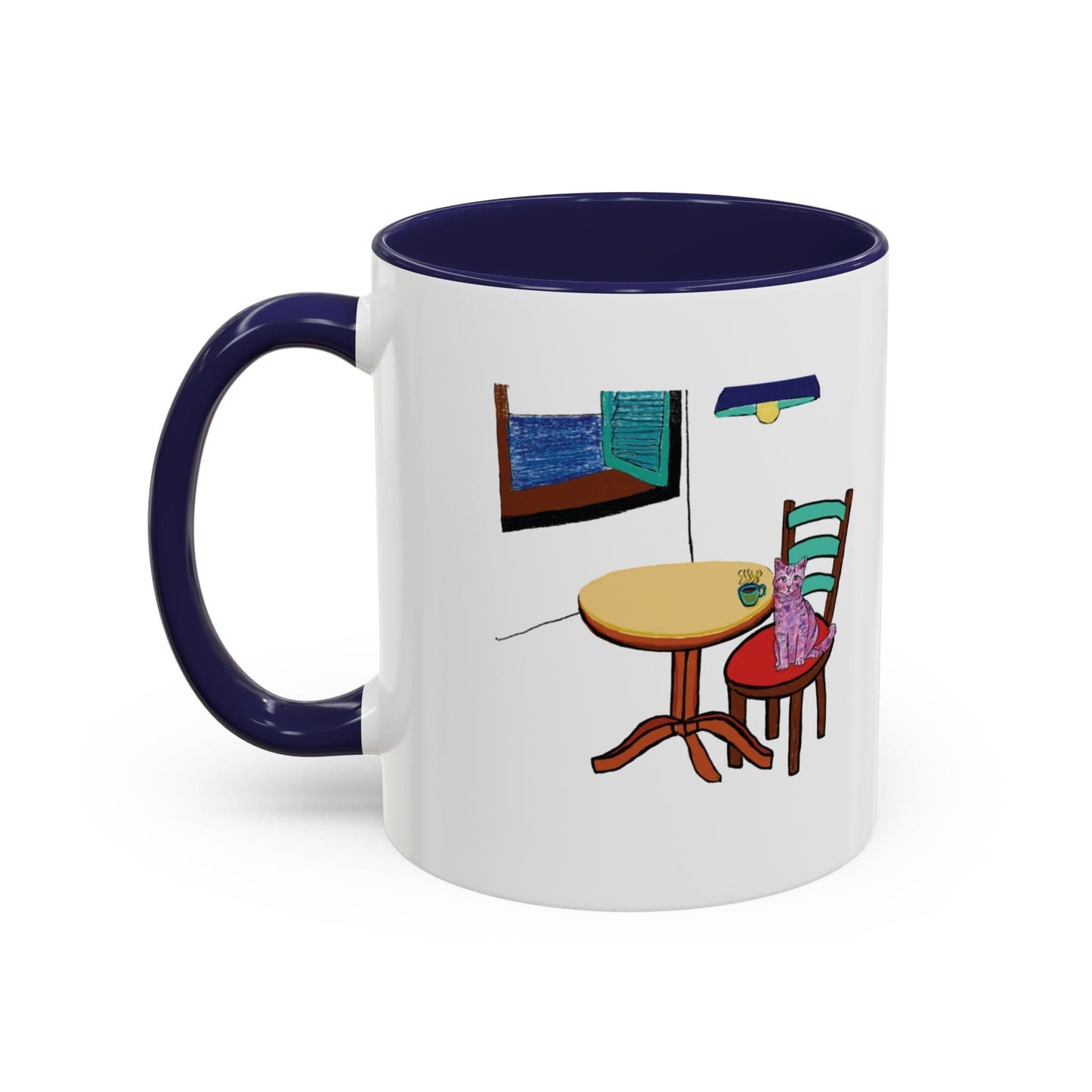 Cat Art Coffee Mug – Art print 11 oz Mug for Cat Lovers (CM-8) - Cat&Muse