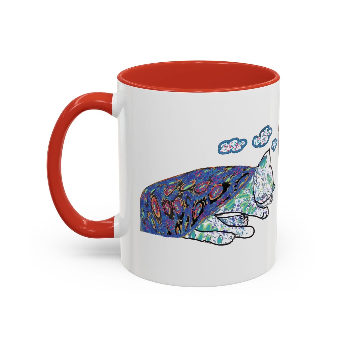 Cat Art Coffee Mug – Art print 11 oz Mug for Cat Lovers (CM-4) - Cat&Muse