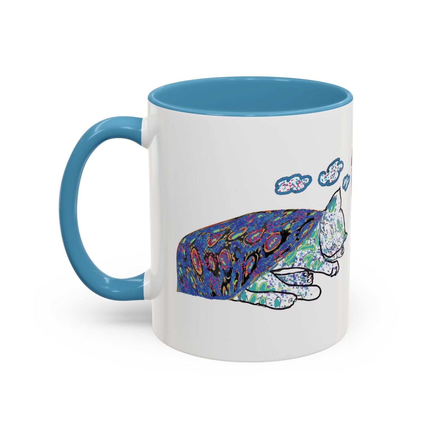 Cat Art Coffee Mug – Art print 11 oz Mug for Cat Lovers (CM-4) - Cat&Muse