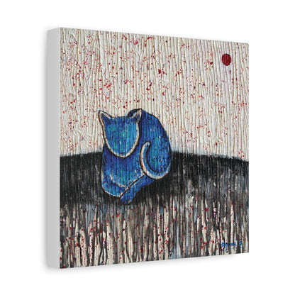 Cat Canvas Print – 10” x 10” Original Art for Cat Lovers (CS-10) - Cat&Muse