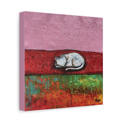Cat Lover's Wall Art Stretched Matte Canvas (CS-5)