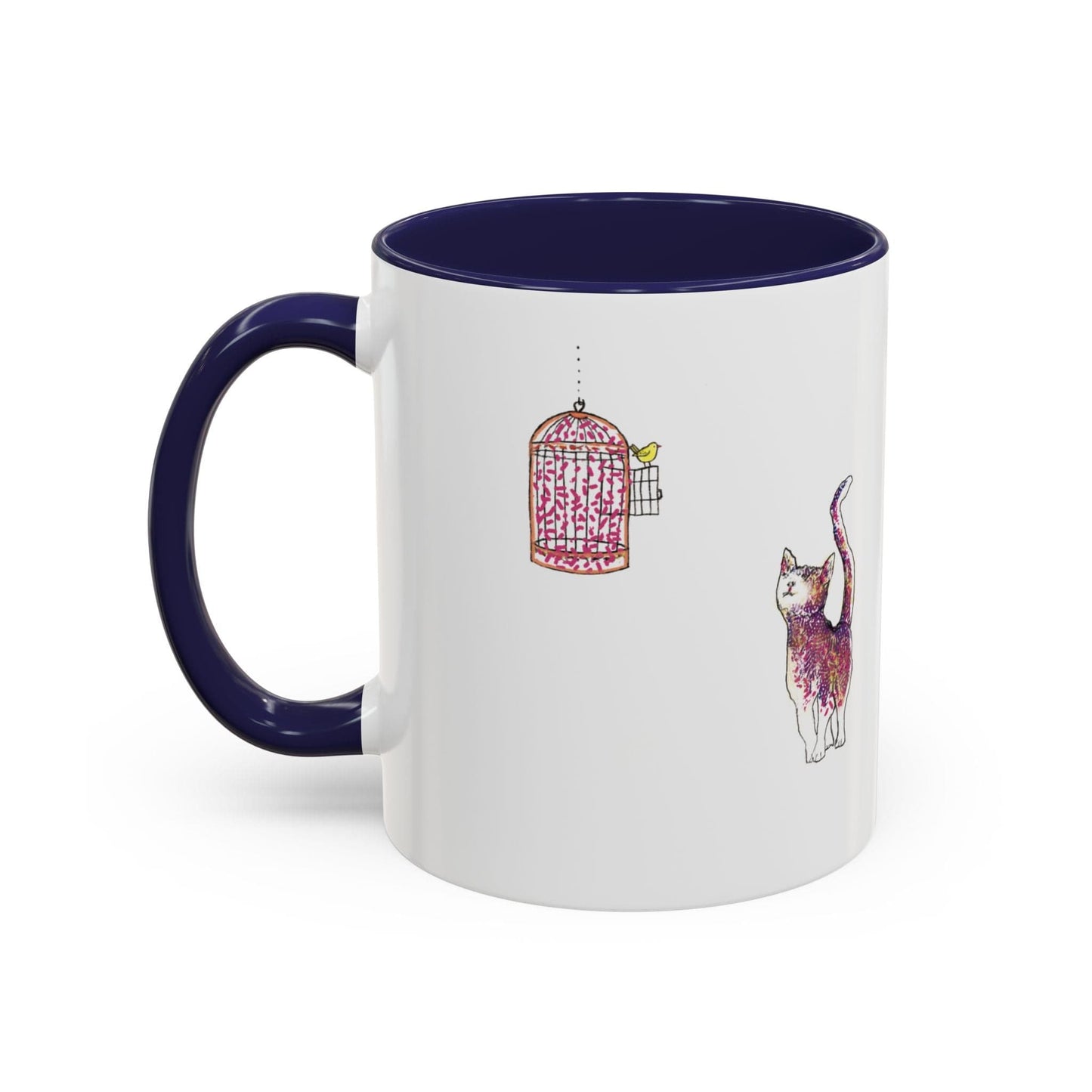 Cat Art Coffee Mug – Art print 11 oz Mug for Cat Lovers (CM-7) - Cat&Muse