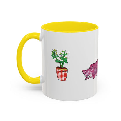 Cat Art Coffee Mug – Art print 11 oz Mug for Cat Lovers (CM-2) - Cat&Muse