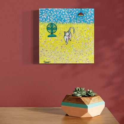 Cat Lover's Wall Art Stretched Matte Canvas (CS-7)