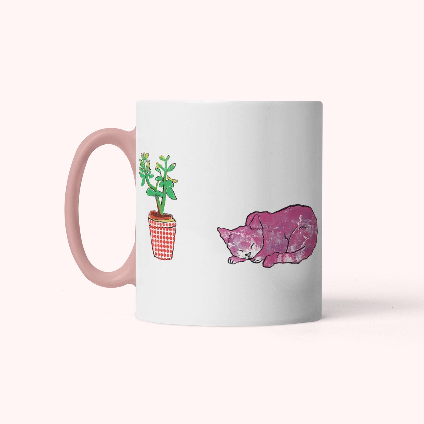 Cat Art Coffee Mug – Art print 11 oz Mug for Cat Lovers (CM-2) - Cat&Muse