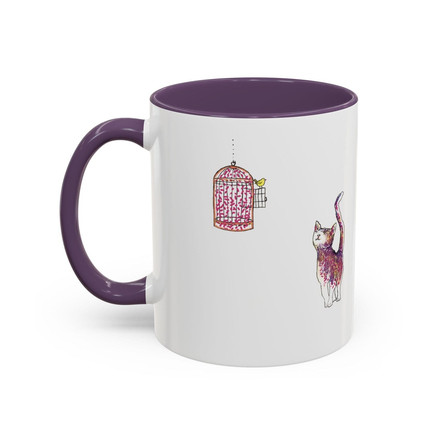 Cat Art Coffee Mug – Art print 11 oz Mug for Cat Lovers (CM-7) - Cat&Muse