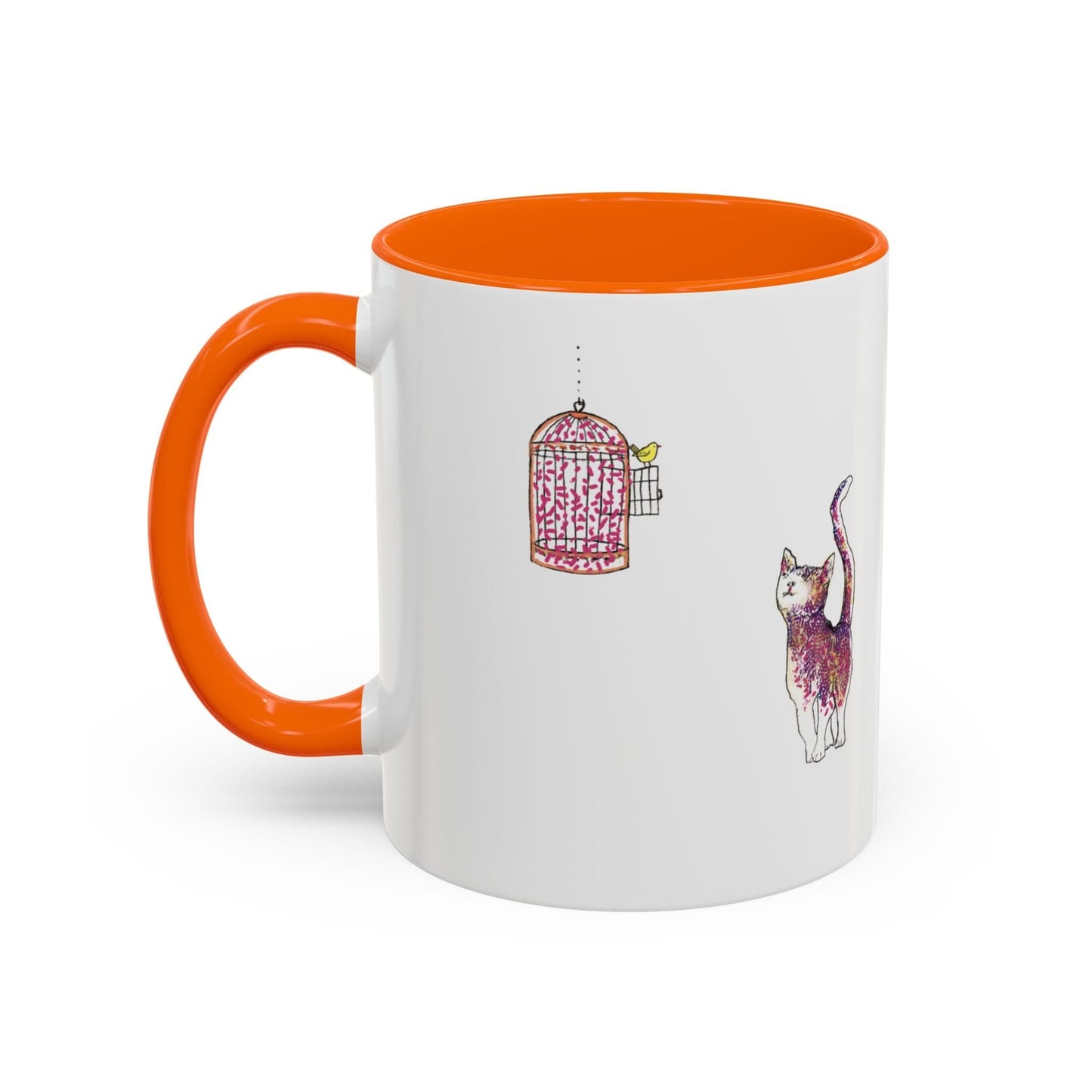 Cat Art Coffee Mug – Art print 11 oz Mug for Cat Lovers (CM-7) - Cat&Muse